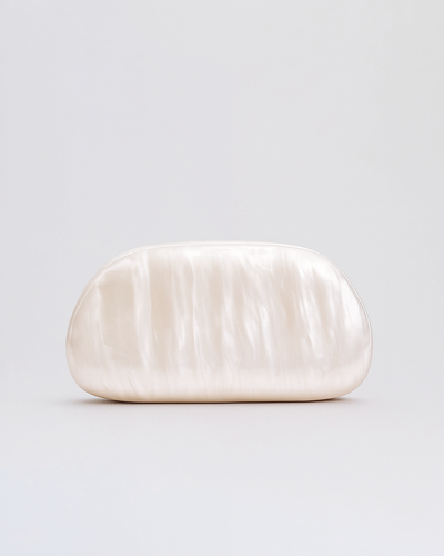 Clutch Scultorea in Perla