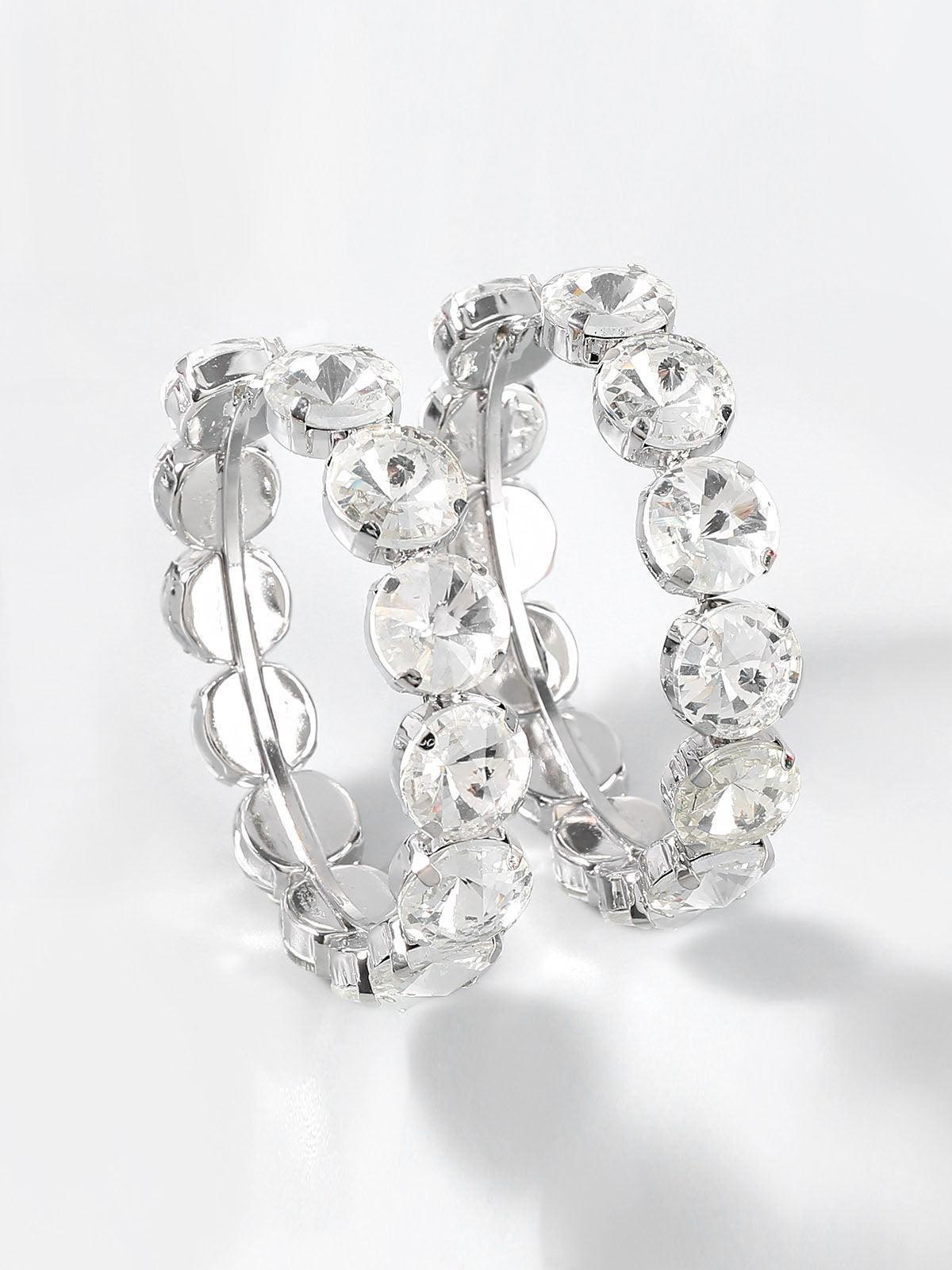 Orecchini a cerchio in diamante